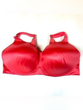 Cacique 42F 42DDD Lightly Lined Full Coverage No Wire Bra Solid Pink #0320